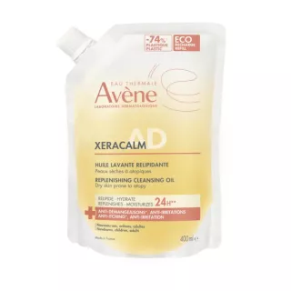 Huile lavante relipidante XeraCalm A.D Avène - Peaux très sèches à tendance atopique - Éco-recharge 400ml