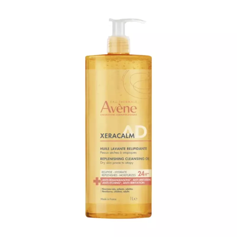 Huile lavante relipidante XeraCalm A.D Avène - Peaux très sèches à tendance atopique - 1L