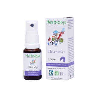 Spray Détentolys Complexe de bourgeons & plantes fraîches Bio Herbiolys - Relaxation & gestion du stress - 50ml