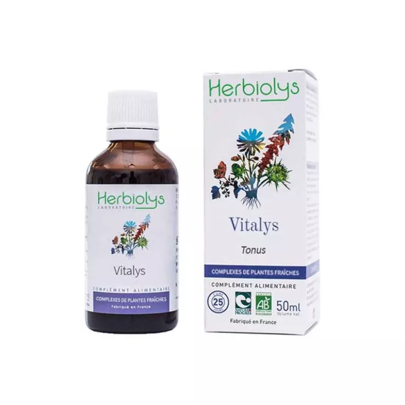 Vitalys Complexe de bourgeons & plantes fraîches Bio Herbiolys - Vitalité & tonus - 50ml