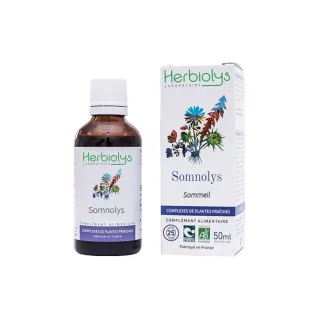 Somnolys Complexe de bourgeons & plantes fraîches Bio Herbiolys - Sommeil & endormissement - 50ml