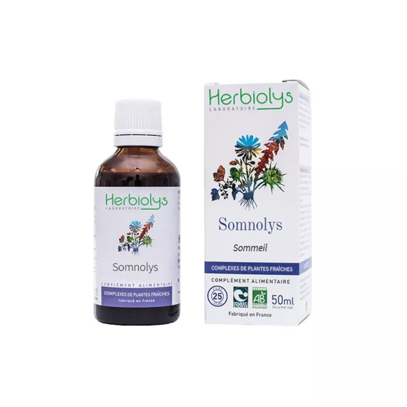 Somnolys Complexe de bourgeons & plantes fraîches Bio Herbiolys - Sommeil & endormissement - 50ml