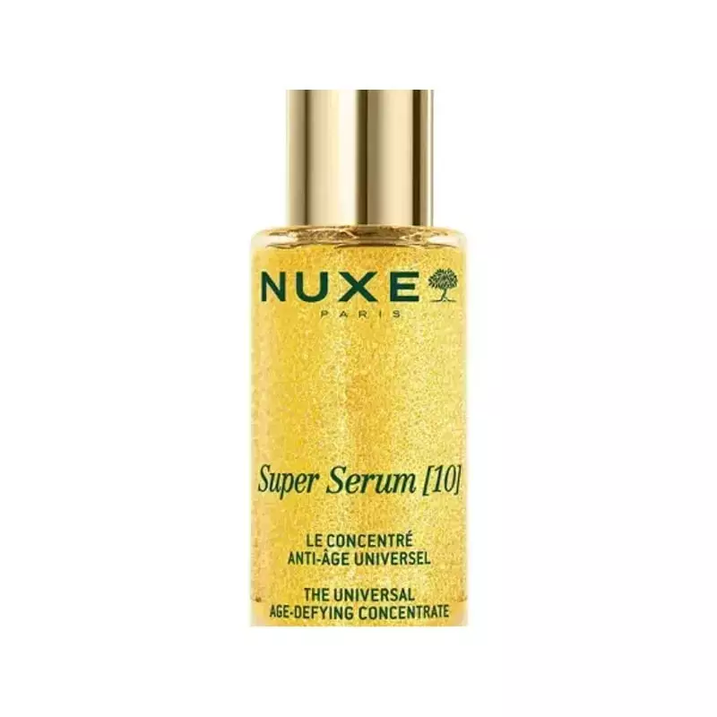 Flacon packshot Nuxe Super Sérum Longévité acide hyaluronique - 30 ml, soin anti-âge repulpant