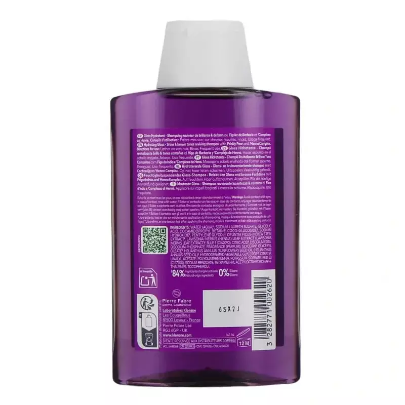 Détail du flacon Klorane Shampoing Figuier Gloss cheveux bruns - 400 ml