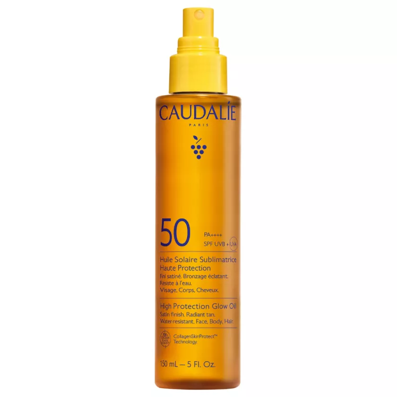 Huile solaire sublimatrice haute protection SPF50 Vinosun Protect Caudalie - Visage, corps & cheveux - 150ml