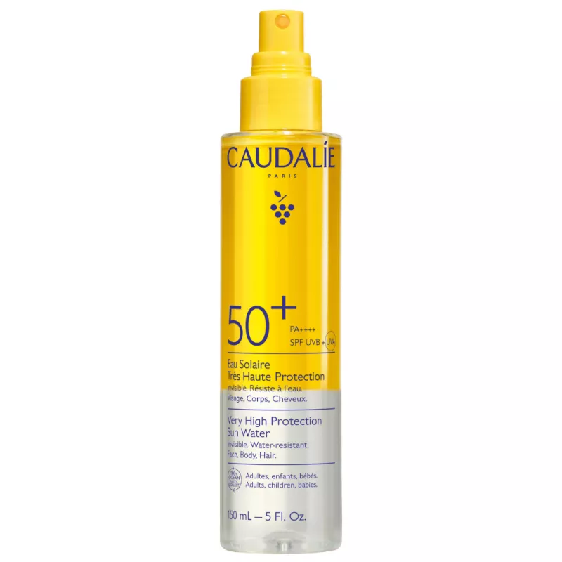 Eau solaire très haute protection SPF50+ Vinosun Protect Caudalie - Visage, corps & cheveux - 150ml