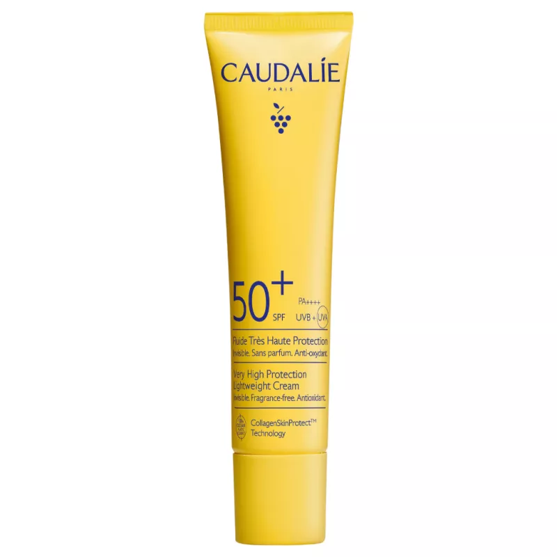 Fluide solaire très haute protection SPF50+ Caudalie - Visage & décolleté - 40ml