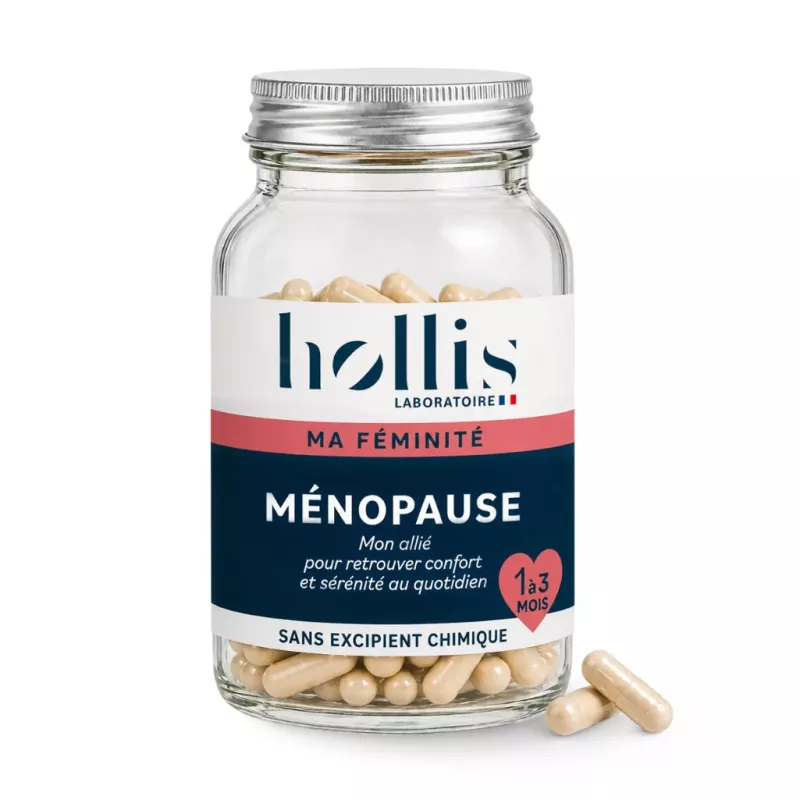 Ménopause Hollis - Bouffées de chaleur, fatigue & équilibre émotionnel - 90 gélules