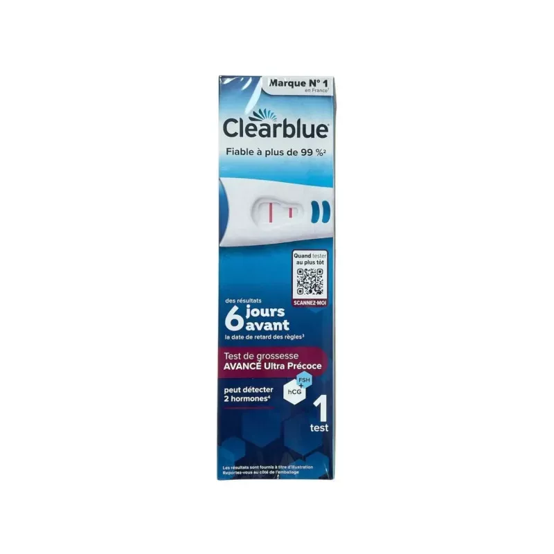Clearblue : Test de grossesse ultra-précis dès -6 jours avant règles