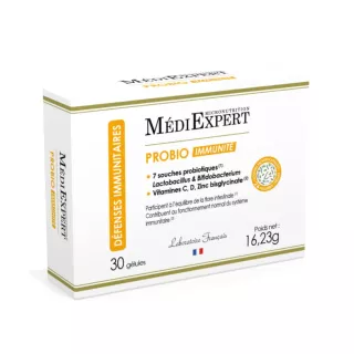 Probio Immunité Médiéxpert - Défenses immunitaires & flore intestinale - 30 gélules
