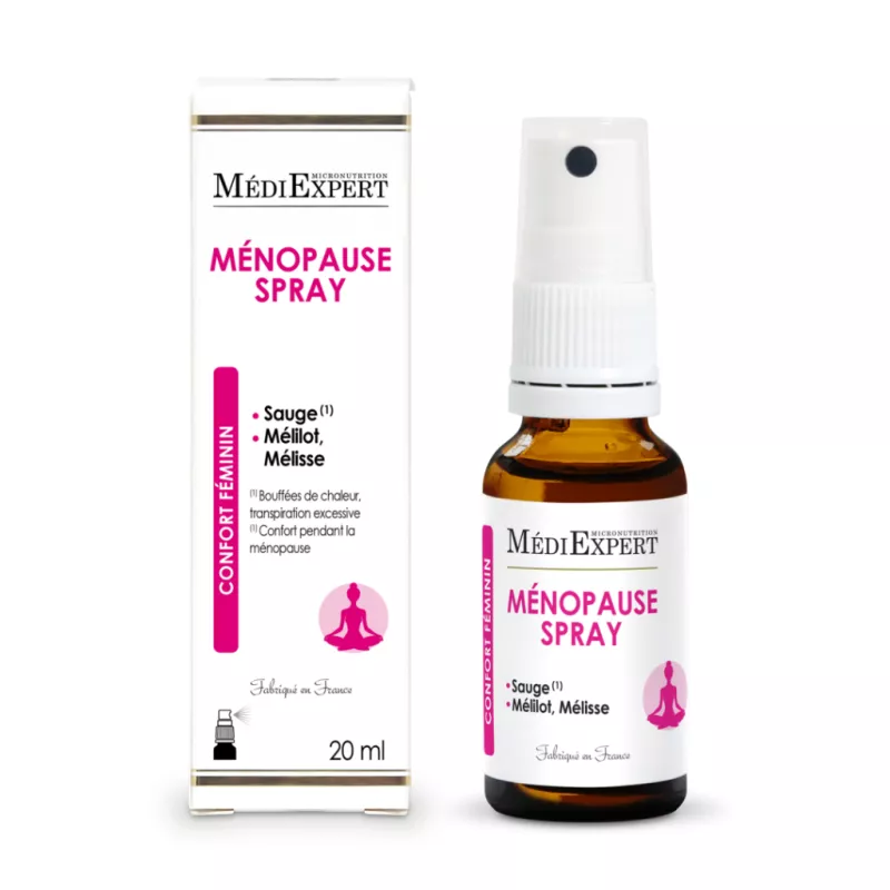Spray Ménopause Médiexpert - Confort féminin & bouffées de chaleur - 20ml