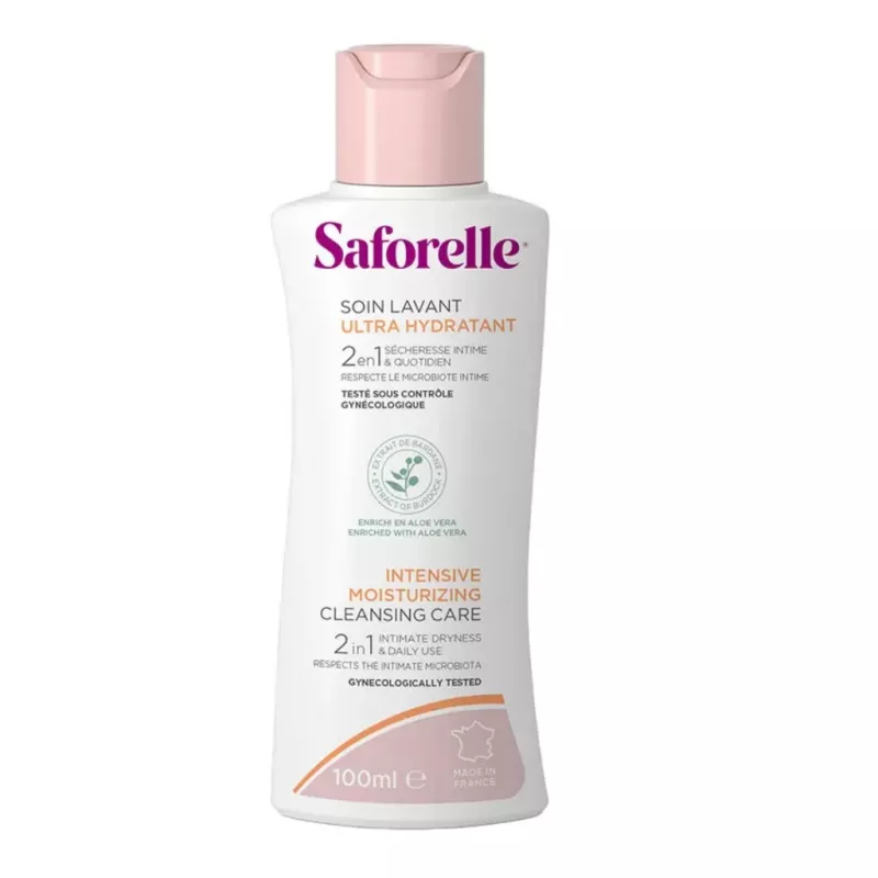 Soin lavant ultra hydratant Saforelle - Sécheresse intime - 100ml