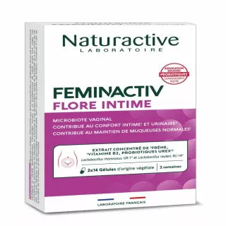 Feminactiv Flore Intime Naturactive - Confort intime & urinaire - 28 gélules