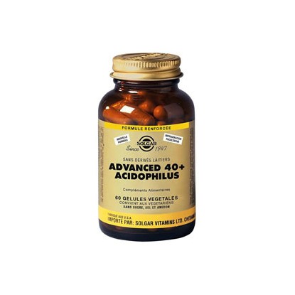 Solgar Advanced 40 Plus Acidophilus 60 Gélules Végétales