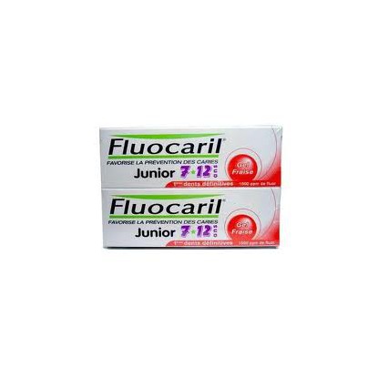 Fluocaril Dentifrice Junior 7/12 Fraise Duo
