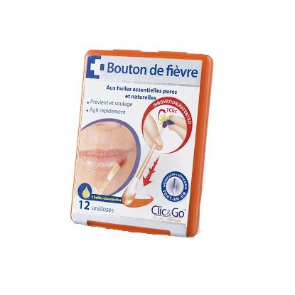 Clic & Go Bouton de fièvre boite de 12 bâtonnets unidoses