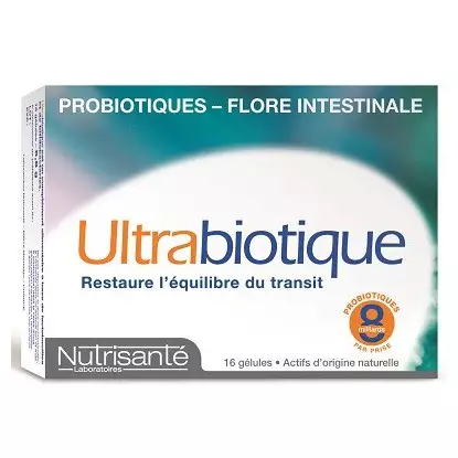 Nutrisanté Ultrabiotique 16 Gélules