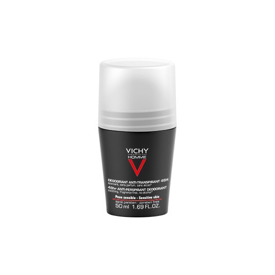 Vichy homme déodorant anti-transpirant 72h peau sensible