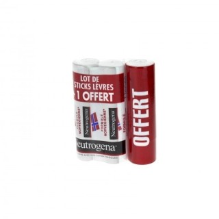 Neutrogena Lot de 2 Sticks à Lèvres + 1 OFFERT