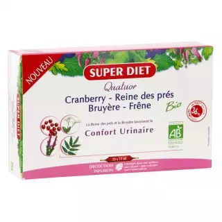 Superdiet Quatuor confort urinaire 20 ampoules