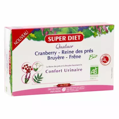 Superdiet Quatuor confort urinaire 20 ampoules
