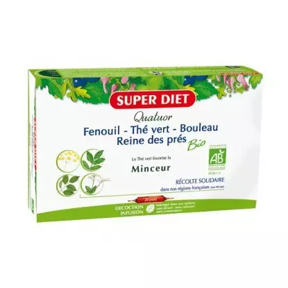 Quatuor Minceur Bio 20 Ampoules Super diet 