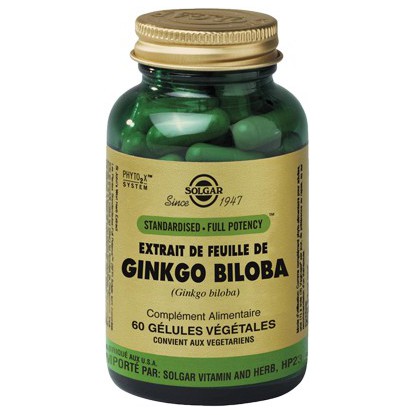 Solgar Ginkgo Biloba 60 gélules végétales