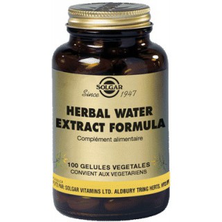 Solgar Herbal Water100 gélules végétales