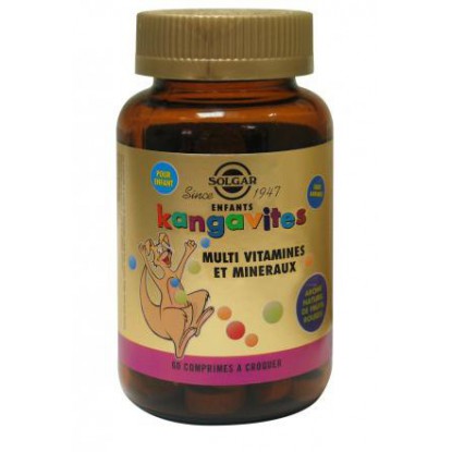 Solgar Kangavites 90 comprimés goût fruits rouges