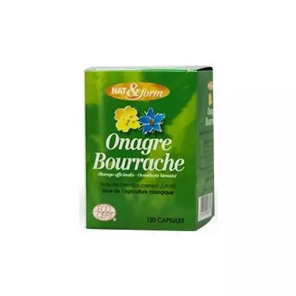 Nat et Form Onagre Bourrache 120 Gélules
