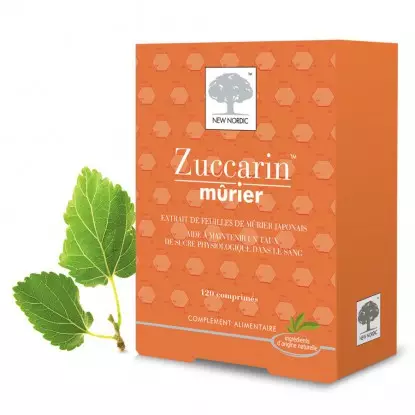 New Nordic Zuccarrin Mûrier 120 Comprimés