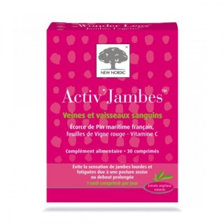 New Nordic Activ Legs Jambes Légères 30 Comprimés