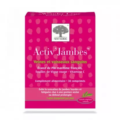 New Nordic Activ Legs Jambes Légères 30 Comprimés