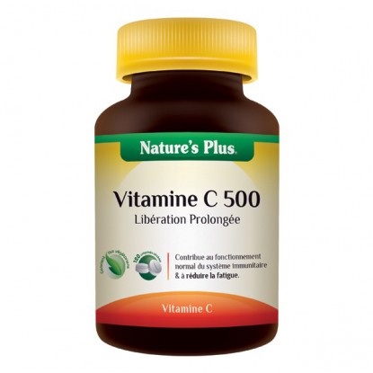 Vitamine C500 Libération prolongée Nature's plus 60cp