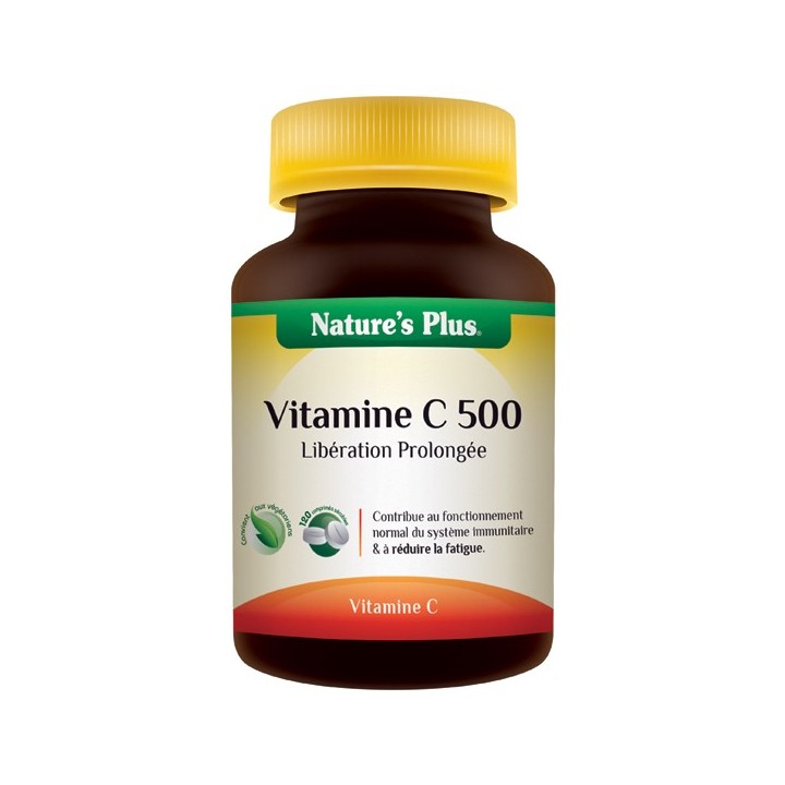 Vitamine C500 Libération prolongée Nature's plus 60cp