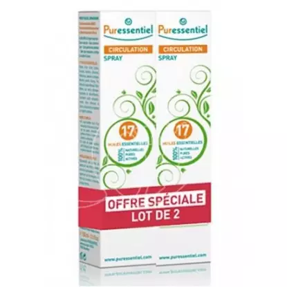 Puressentiel Spray 17 Circulation  LOT  2 x100ml