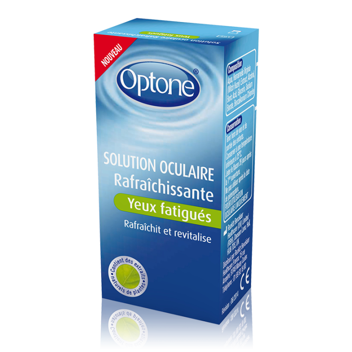 Optone Solution oculaire Rafraîchissante Yeux fatigués 