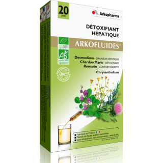 Arkofluide Bio Détoxifiant Hépatique 20 ampoules