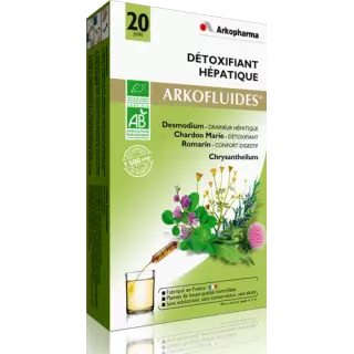 Arkofluide Bio Détoxifiant Hépatique 20 ampoules