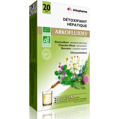 Arkofluide Bio Détoxifiant Hépatique 20 ampoules