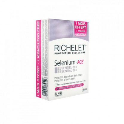 Richelet Selenium ACE Essentiel 30+ 90 comprimés +30 gratuits