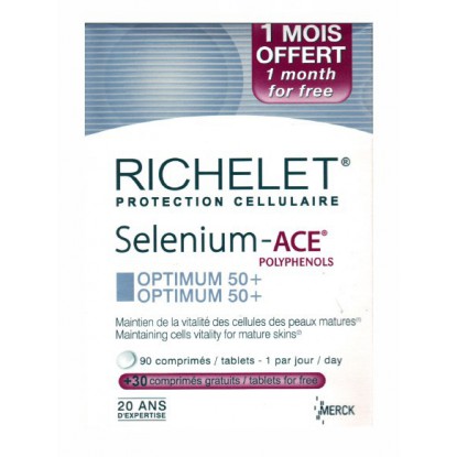 Richelet Selenium ACE Essentiel 50+ 90 comprimés + 1 mois offert