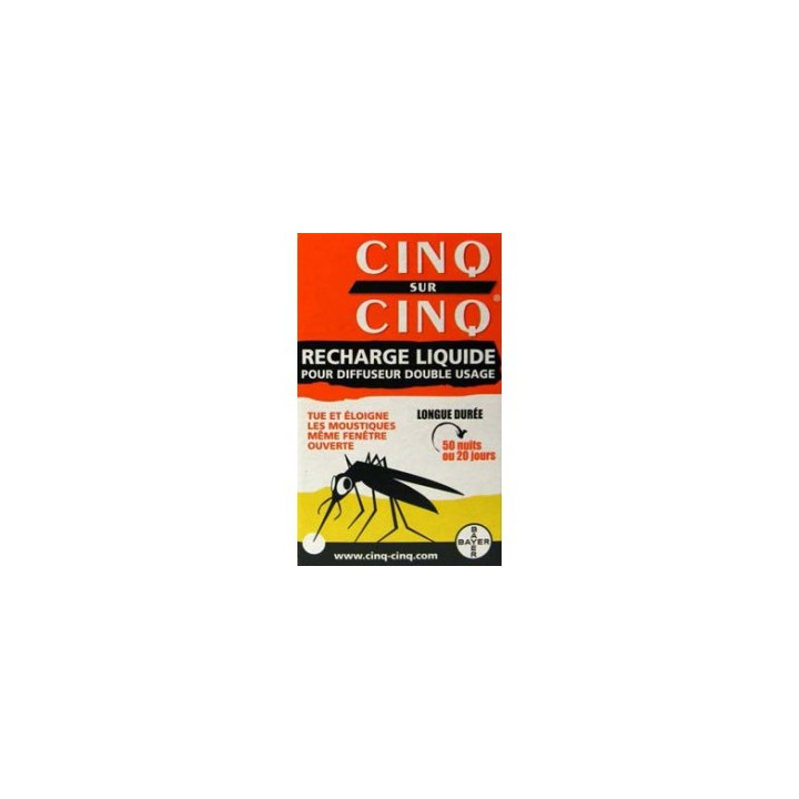  CINQ SUR CINQ Diffuseur Anti-moustique recharge liquide