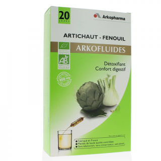 Arkopharma Ampoule Artichaut -  Fenouil 20 jours