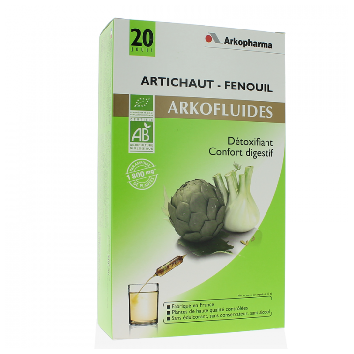 Arkopharma Ampoule Artichaut -  Fenouil 20 jours