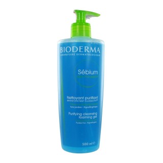 Bioderma Sebium gel moussant nettoyant purifiant 500ml