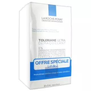 La Roche Posay Toleriane monodose demaquillant LOT 2
