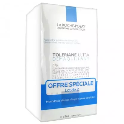 La Roche Posay Toleriane monodose demaquillant LOT 2