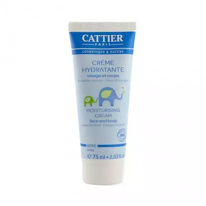 Crème hydratante bébé Cattier - Visage et corps - 75ml