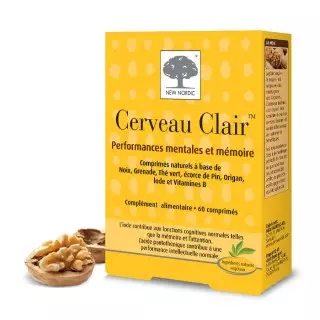 New Nordic Cerveau Clair 60 Comprimés